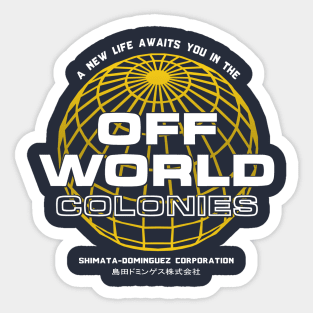 Off World Colonies Sticker